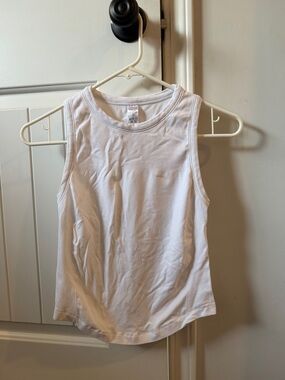 Varley White Ribbed Tank Top - Classic Sleeveless Tee